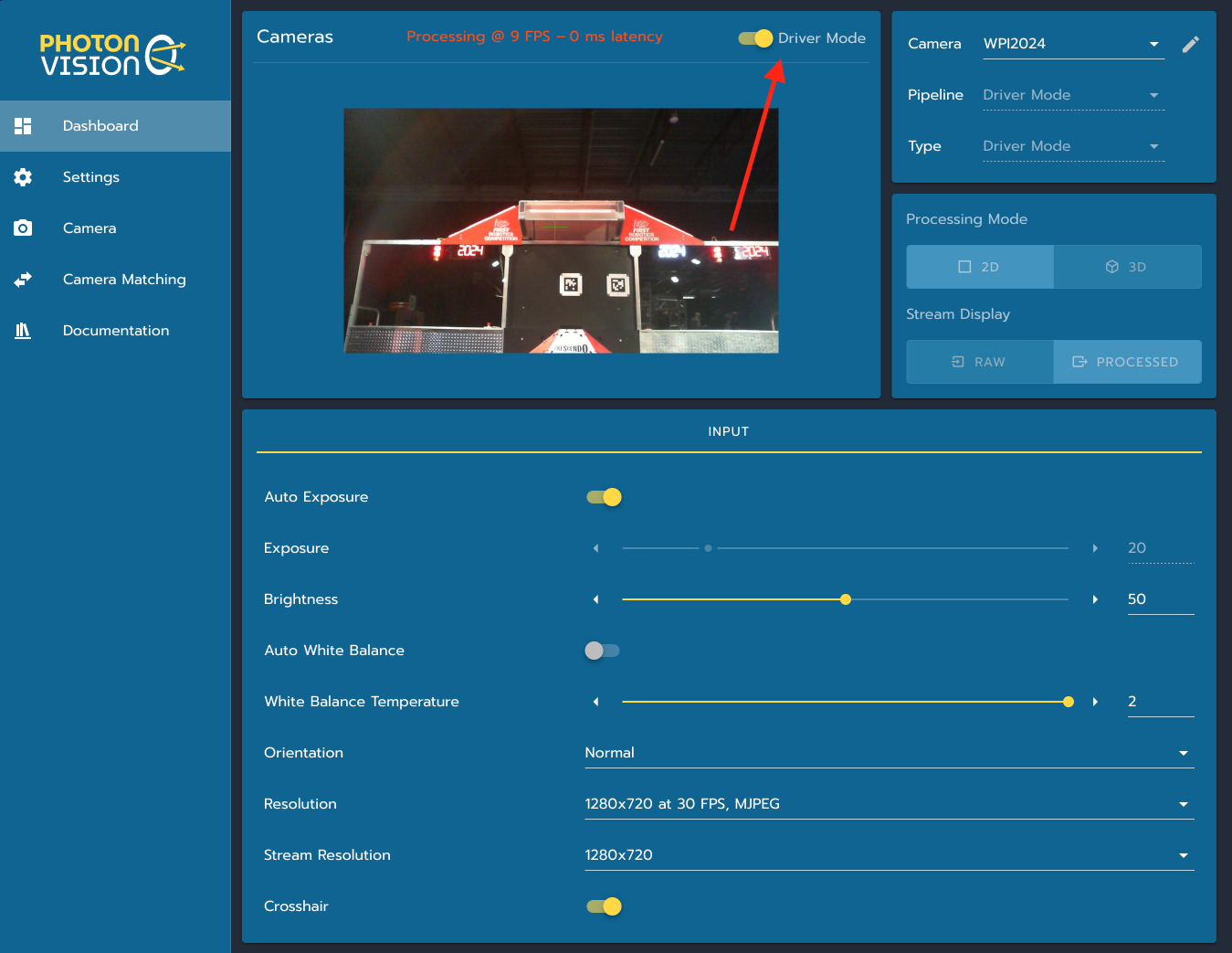 Driver Mode Toggle in the Dashboard Page