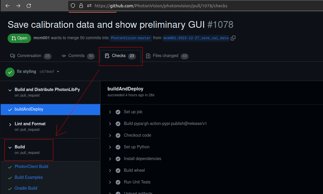 Github Actions artifacts from PR